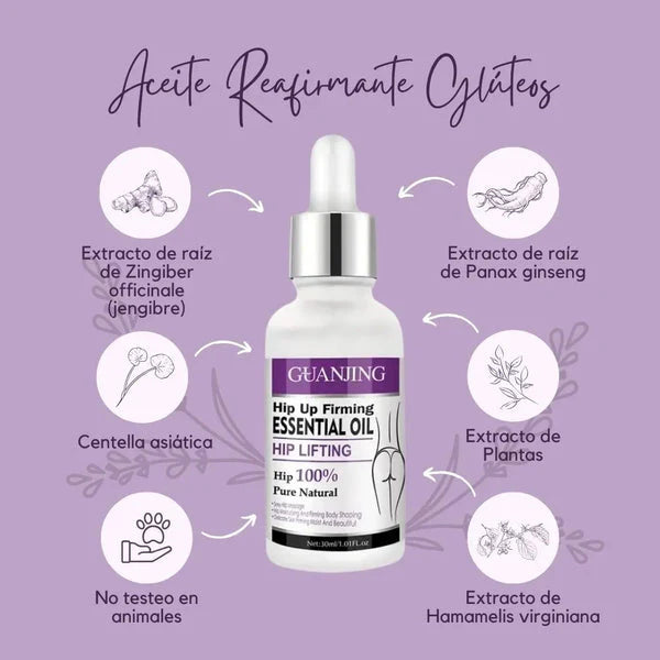 ACEITE REAFIRMANTE DE GLUTEOS 2X1🔥| REFUERZA TU FIGURA ✔