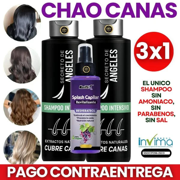 SHAMPOO CUBRECANAS + SPLAS CAPILAR RESVE