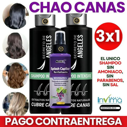 SHAMPOO CUBRECANAS + SPLAS CAPILAR RESVE