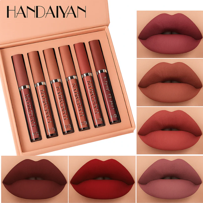 SET DE LABIALES HANDAIYAN (6) + ENVÍO GRATIS